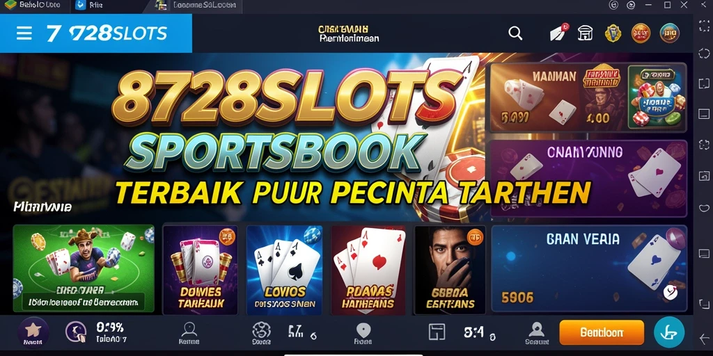 Tampilan menarik dari gameplay Sportsbook 8728SLOTS dengan berbagai olahraga.