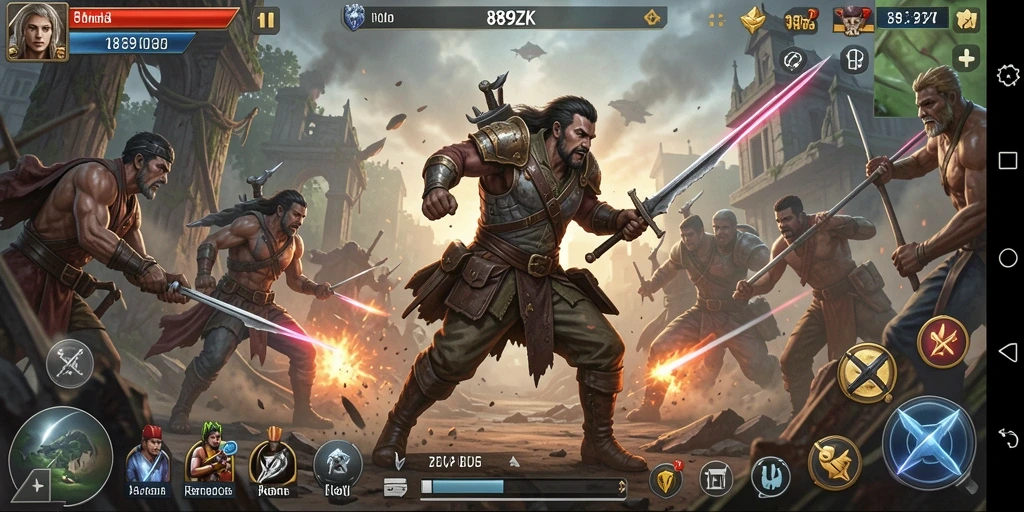 Screenshot menampilkan gameplay aksion yang seru dan menegangkan.