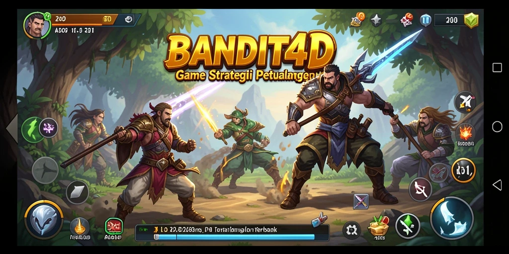 Tampilan gameplay menarik dari BANDIT4D menampilkan pertempuran dan strategi.