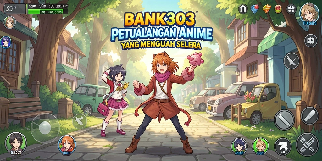 Tampilan menarik dari gameplay BANK303 yang penuh aksi dan karakter anime.