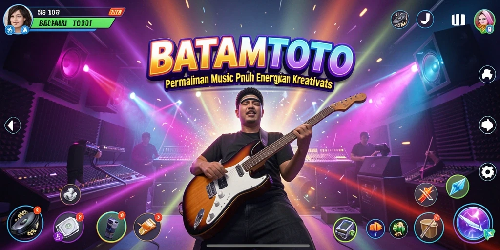 Screenshot BATAMTOTO menunjukkan gameplay musik yang seru dan interaktif.
