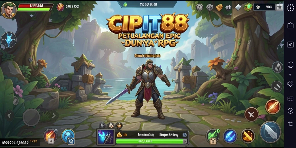 Tampilan menarik dari gameplay RPG di CIPIT88.
