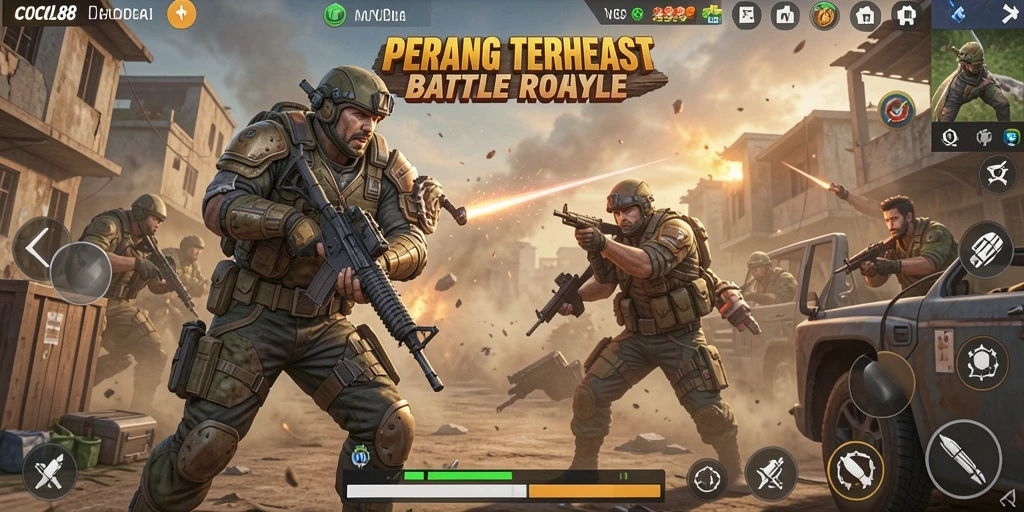 Gameplay seru di COCOL88 saat pertempuran intens berlangsung.