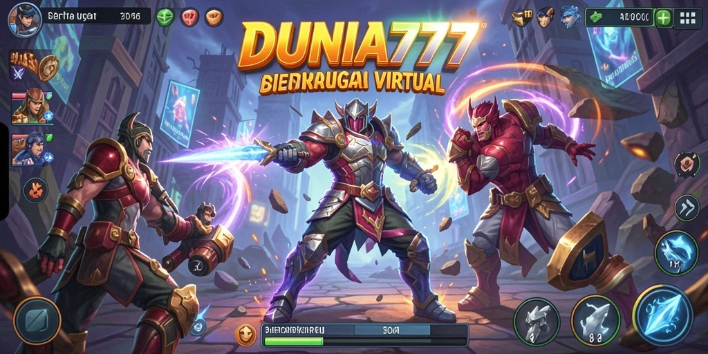 Screenshot DUNIA777 menampilkan aksi pertarungan seru dan grafis memukau.