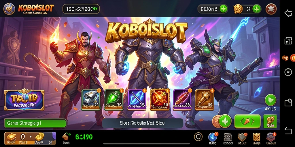 Tampilan permainan slot yang menarik dalam KOBOISLOT.