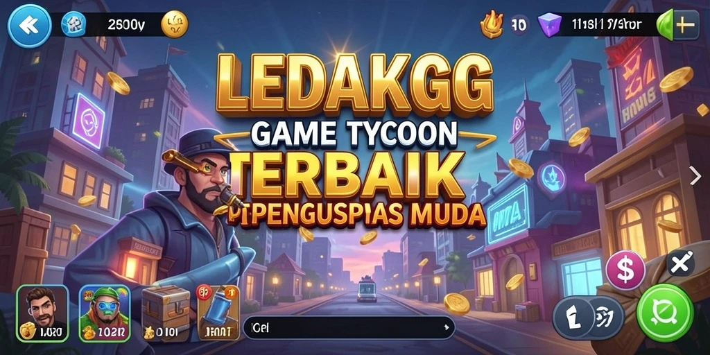 Tampilan gameplay menarik dari game Tycoon LEDAKGG.