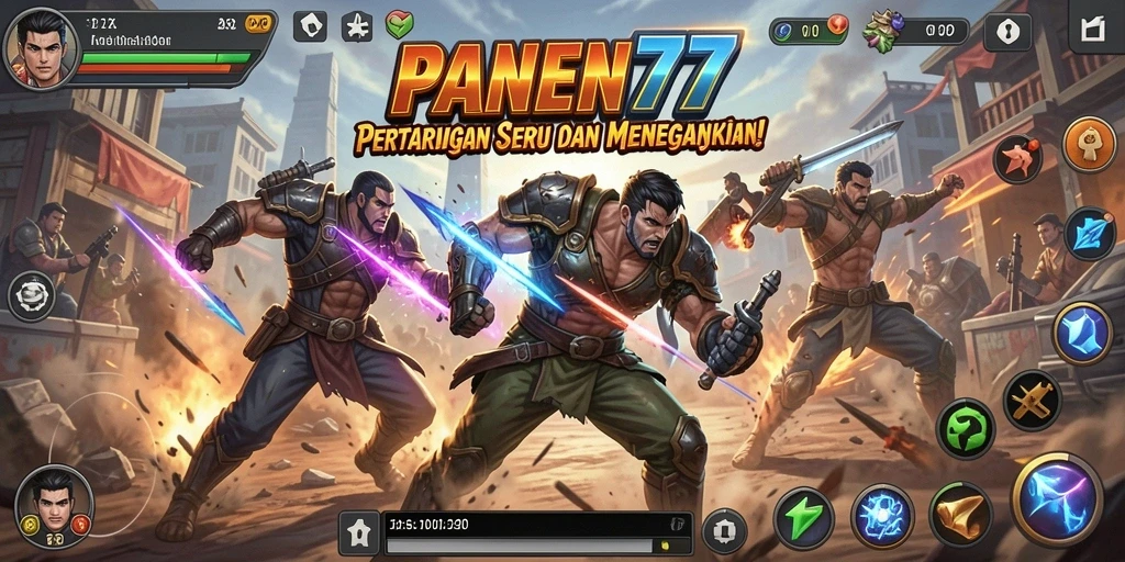 Tampilan seru pertarungan dalam PANEN77 yang menegangkan.