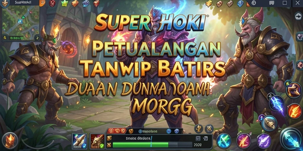Tampilan gameplay SUPERHOKI yang menakjubkan dan seru.